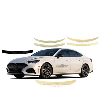 Спойлер для Hyundai Sonata, ABS, черный - стильный аксе