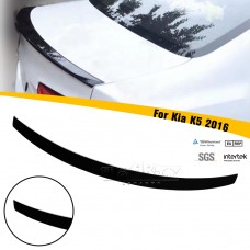 Спойлер для Kia Optima K5 2016, Abs/carbon, Заводская Розетка, Черный
