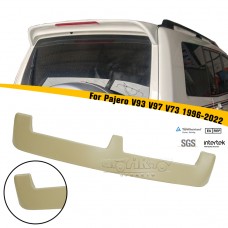 Задний спойлер Haosheng для Mitsubishi Pajero 2006-2021, углеродное волокно, LED подсветка, ABS