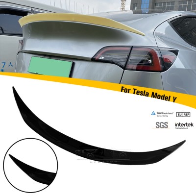 Стильный задний спойлер для Tesla Model Y в черном цвет