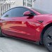 Боковая юбка Tesla Model 3 из углеродного волокна, ABS 