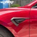 Декоративный спойлер Tesla Model 3 из углеродного волок