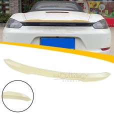 Задний Спойлер Porsche 718 Boxster Abs-пластик в Матовом и Блестящем Черном, Жемчужно-белом, с Черной Печатью.