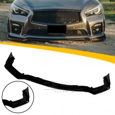 Передний Бампер-сплиттер Infiniti Q50, Abs-пластик, Углеродное Волокно, 3 Шт.