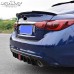 Спойлер заднего бампера Infiniti Q50 2018-2021, ABS, уг