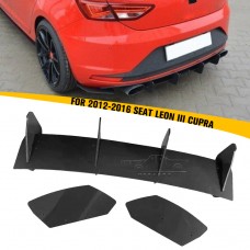 Диффузор Заднего Бампера Haosheng для Seat Leon Cupra. Новый Пластик, Стильный Цвет.