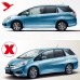 Четверть окна для Honda Jazz/Fit ABS, цветной совок, 2 