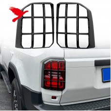Накладки на Задние Фары Toyota Land Cruiser Lc250 J250 2024 2025 - Стильное Освещение для Вашего Авто! (Стиль углеродного волокна)