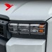 Декоративные накладки фар для Toyota Land Cruiser ABS-п