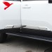 Облицовка дверей Toyota Land Cruiser в серебристом и че