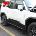 Облицовка дверей Toyota Land Cruiser в серебристом и че