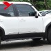Облицовка дверей Toyota Land Cruiser в серебристом и че