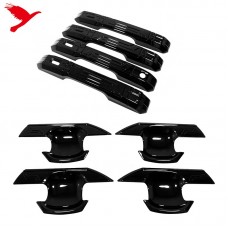 Черные Накладки на Дверные Ручки Toyota Land Cruiser Prado - Стиль и Надежность!