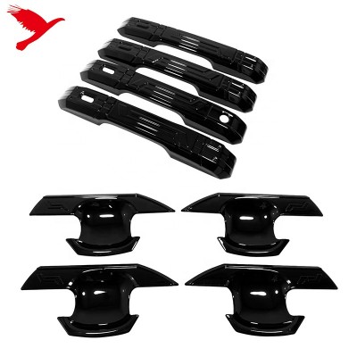 Черные Накладки на Дверные Ручки Toyota Land Cruiser Prado - Стиль и Надежность!