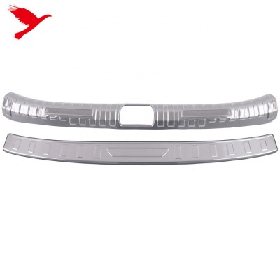 Защитная Накладка на Бампер Honda Civic из Нержавеющей Стали, Серебряного Цвета