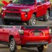 Нижние панели Toyota 4Runner 2014-2024: черный карбон, 