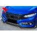Передний бампер Honda Civic 2016-2018, спойлер, юбка, п