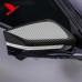 Декоративная накладка на зеркало Kia K5, черный углерод