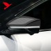 Декоративная накладка на зеркало Kia K5, черный углерод