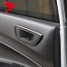 Накладка на боковую дверь Ford Fiesta, Черный ABS-пласт
