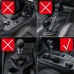 Черная карбоновая панель переключения передач для Ford 