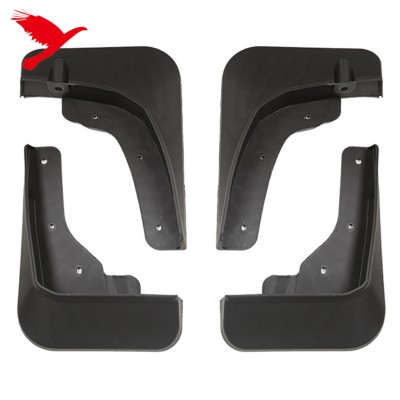 Брызговики Mitsubishi Outlander, пластик, черные, 4 шт.
