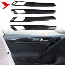 Дверная Ручка и Подлокотник для Vw Golf 6, Abs Углеродная Сажа