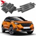 Накладки порога Peugeot 2008 из нержавеющей стали, 8 шт