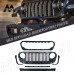 Передняя решетка для Jeep Wrangler JL в матово-черном ц