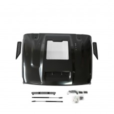 Капот Miji New Style Off Road для Jeep Wrangler Jl и Jt Gladiator, Черный, из Стали