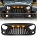 Решетка Parts for Jeep Wrangler JK, черная с LED-подсве