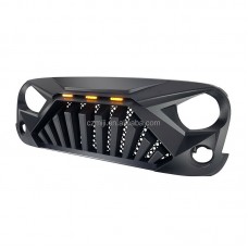Решетка Parts For Jeep Wrangler Jk, Черная с Led-подсветкой, из Абс-пластика