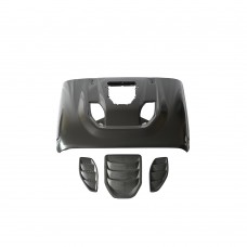Крышка Капота Miji Auto Parts для Jeep Wrangler Jk Hellcat Style - Стальная Защита, Элегантный Черный.