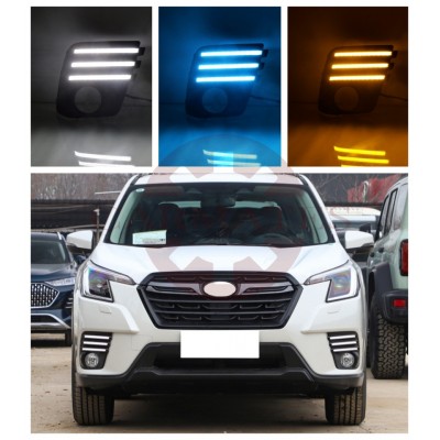 Фонари Subaru Forester желтого цвета с поворотником Абс