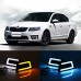 Светодиодные дневные ходовые огни Skoda Octavia RS бело