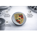 Заглушки на диски Porsche 65 мм (4 шт) — Колпачки для литых дисков Порше, эмблема на колеса