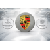 Колпачки для дисков Porsche 76 мм 4 шт, Заглушки на литые диски Порше, эмблемы на колеса серые