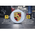 Колпачки ступицы Porsche 76 мм, 4 шт. Заглушки для дисков Порше зеркальные, эмблема на колеса авто