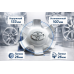 Колпак литого диска Toyota 137мм 6 лучей 4260B-0K020, ступичный колпачок Тойота заглушка на колесо