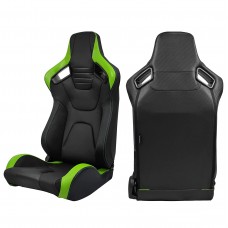 Спортивное Гоночное Сиденье Jiabeir Green Universal: Игровая Станция с Регулируемым Сиденьем для Симуляторов Ковшеобразных Гонок