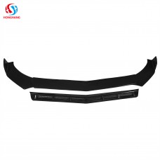 Honghang Manufacture New Style Front Lips,Gloss Black+red Universal Front Bumper Lips Spoiler For All Coupes And Sedans