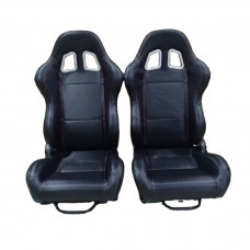 Adjustable Black Universal Use Pvc Racing Seats Car Seat