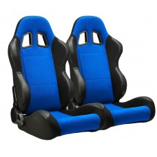 Hot Sale Jiabeir Universal Reclinable Black Pvc Carbon Look Leather Bucket Racing Seats 1001 Series