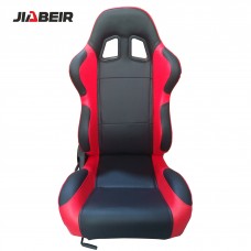 Jbr1001 Black Pvc Leather Single Recliner And Single Slider Racing Car Seats