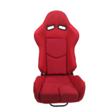 Jbr 1020 Red Series Fiberglass Carbon Fiber Back Fabric Bucket Sport Seats Racing Seat Universal Racing Seats