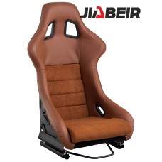 Jbr1022w Newest Brown Suede Alcantara Fiberglass Back Car Use Racing Seats