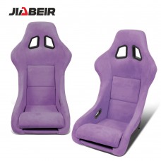 Jbr1022 Universal Fixed Purple Suede Fiberglass Racing Bucket Seats