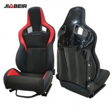 Jbr1039r Black Fiber Glass For Universal Slider Bucket Racing Car Seat