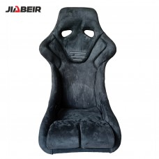 Jbr9001universal Slider Black Suede Alcantara Carbon Fiberglass Back Racing Bucket Seat