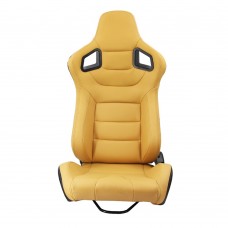 Adjustable Beige Pvc Universal Car Use Sport Racing Seats